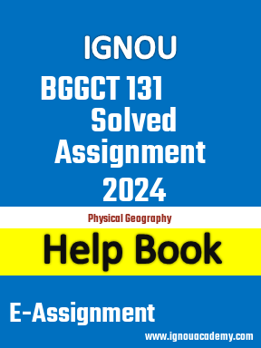 IGNOU BGGCT 131 Solved Assignment 2024